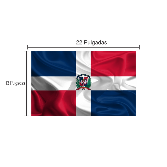 Bandera en tela Republica Dominicana