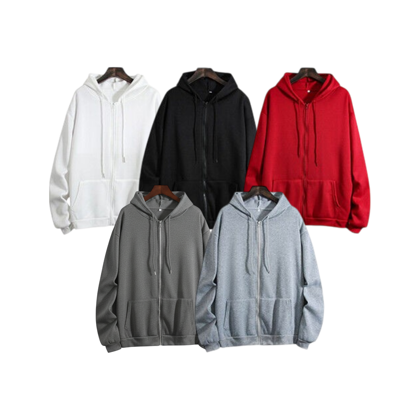 Sudadera hoodie con zipper