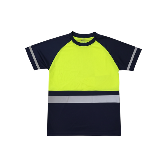 Camiseta ojo de angel mangas cortas con cintas reflectivas