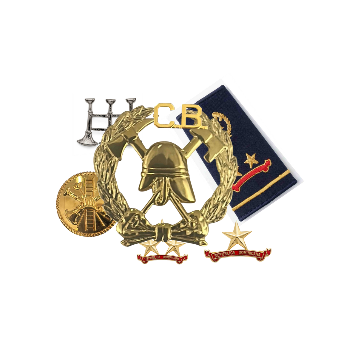 INSIGNIAS DIVISA DE GRADO BOMBEROS